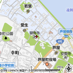 福岡県遠賀郡芦屋町西浜町3周辺の地図