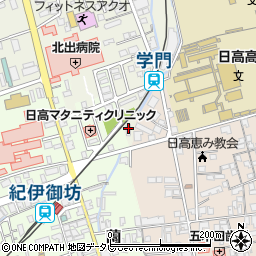 和歌山県御坊市湯川町財部747周辺の地図