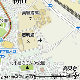 福岡県北九州市小倉北区中井口3-26周辺の地図