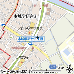 １００円レンタカー北九州ひびきの店周辺の地図