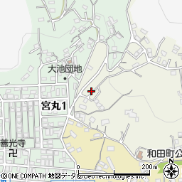 福岡県北九州市若松区大池町14-29周辺の地図