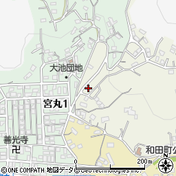 福岡県北九州市若松区大池町14-3周辺の地図