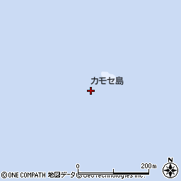 カモセ島周辺の地図