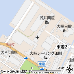 浅井興産北九州事業所周辺の地図
