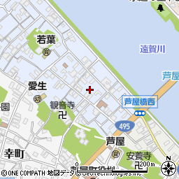 福岡県遠賀郡芦屋町西浜町6周辺の地図