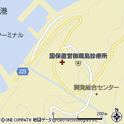 御蔵島郵便局周辺の地図