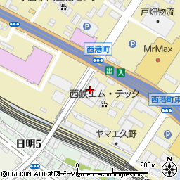 西鉄エム・テック　北九州工場周辺の地図