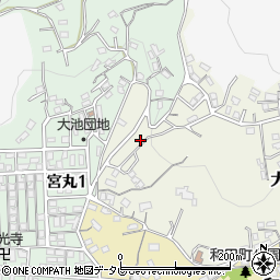福岡県北九州市若松区大池町14周辺の地図