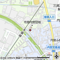 愛媛県松山市内宮町2047周辺の地図