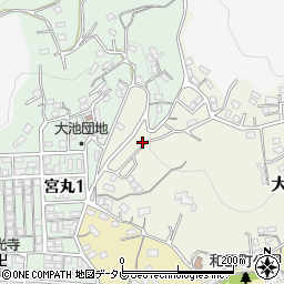 福岡県北九州市若松区大池町14-23周辺の地図
