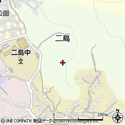 福岡県北九州市若松区二島945-12周辺の地図