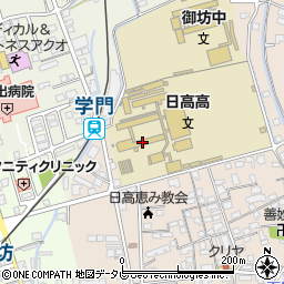 和歌山県立日高高等学校周辺の地図