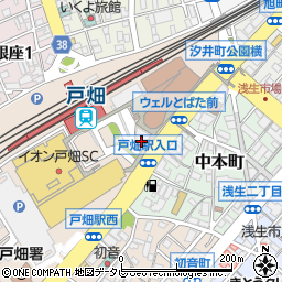 福岡銀行戸畑支店 ＡＴＭ周辺の地図