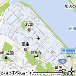 福岡県遠賀郡芦屋町西浜町5周辺の地図