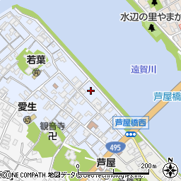 福岡県遠賀郡芦屋町西浜町9周辺の地図