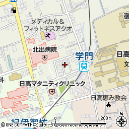 和歌山県御坊市湯川町財部745-3周辺の地図