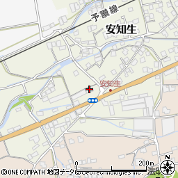 愛媛県西条市安知生293-1周辺の地図