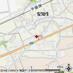 愛媛県西条市安知生342周辺の地図