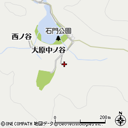 徳島県阿南市長生町大原中ノ谷周辺の地図