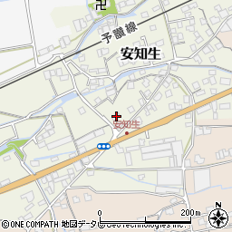 愛媛県西条市安知生302周辺の地図