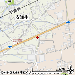 愛媛県西条市安知生215周辺の地図