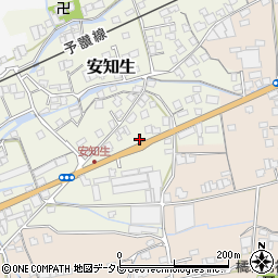 愛媛県西条市安知生227周辺の地図