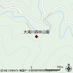 大滝川森林公園周辺の地図