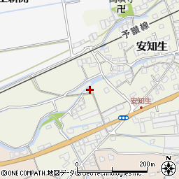 愛媛県西条市安知生673周辺の地図