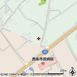 愛媛県西条市小松町北川186-2周辺の地図