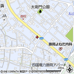 愛媛県松山市勝岡町周辺の地図