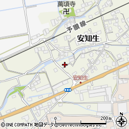 愛媛県西条市安知生660周辺の地図