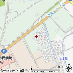 愛媛県西条市小松町北川69周辺の地図