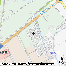 愛媛県西条市小松町北川46周辺の地図