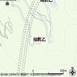 愛媛県西条市福武乙周辺の地図