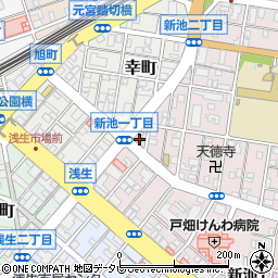 福岡中央銀行戸畑支店周辺の地図