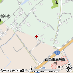 愛媛県西条市小松町北川192周辺の地図