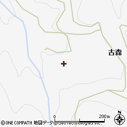 徳島県勝浦郡上勝町正木古森周辺の地図