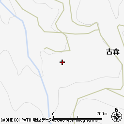 徳島県上勝町（勝浦郡）正木（古森）周辺の地図
