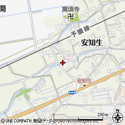 愛媛県西条市安知生656-1周辺の地図