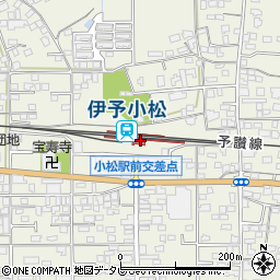 伊予小松駅周辺の地図