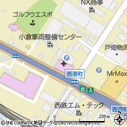 ラウンドワンスタジアム小倉店周辺の地図