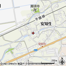 愛媛県西条市安知生656周辺の地図