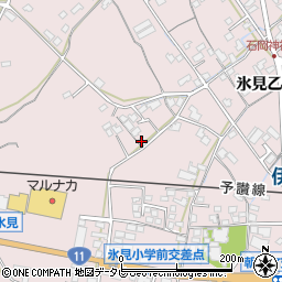 愛媛県西条市氷見（乙）周辺の地図