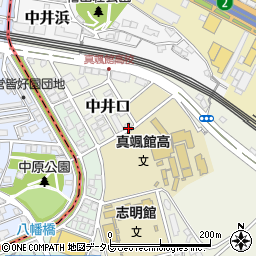 福岡県北九州市小倉北区中井口7-9周辺の地図