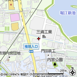 三浦工業株式会社　三浦マニファクチャリング・堀江工場周辺の地図