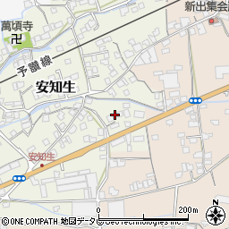 愛媛県西条市安知生176周辺の地図