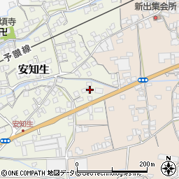 愛媛県西条市安知生175周辺の地図