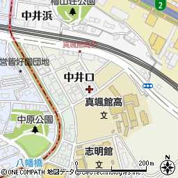 福岡県北九州市小倉北区中井口7-8周辺の地図