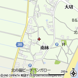徳島県阿南市中林町（南林）周辺の地図