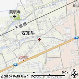 愛媛県西条市安知生201周辺の地図